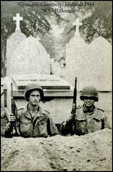 505 - Riflemen, Nijmegen cemetery, Holland 1944